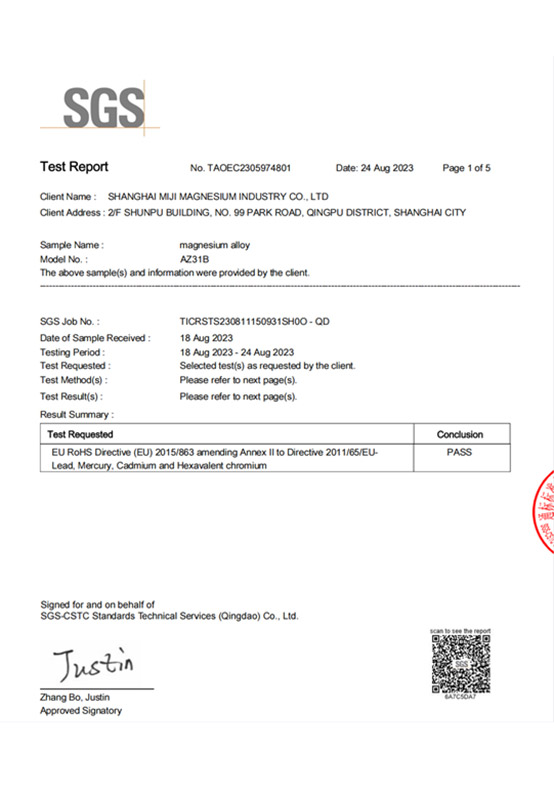 SGS Certification